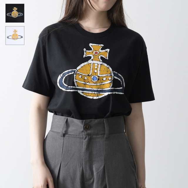 Vivienne Westwood ヴィヴィアンウエストウッド トップス TIME MACHINE CLASSIC Tシャツ 3G01001L J001M レディース ユニセックス ブラッ