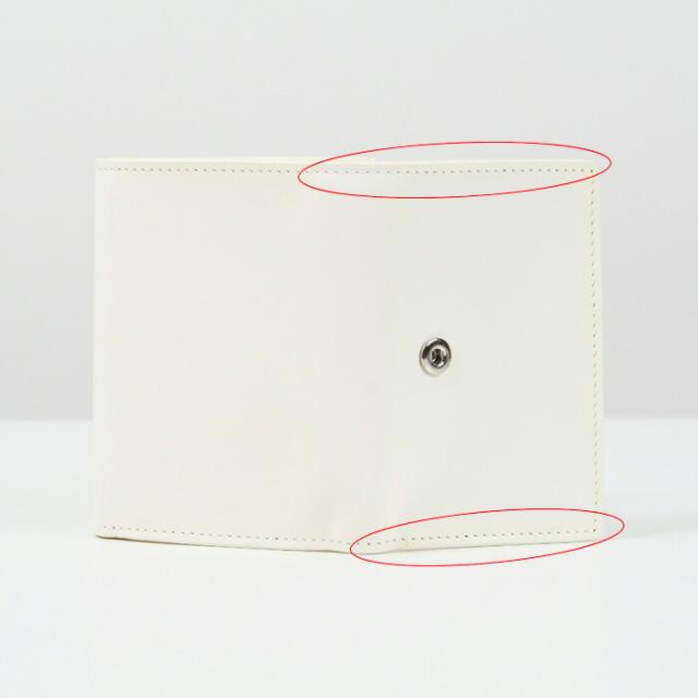 ジルサンダー 三つ折り財布 折り財布 短財布 レザー ホワイト