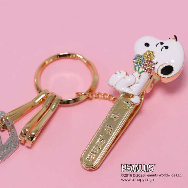 スヌーピー バッグキークリップ お花 Peanuts キーホルダー ファッション雑貨の通販はau Pay マーケット 3carat Au Pay マーケット店