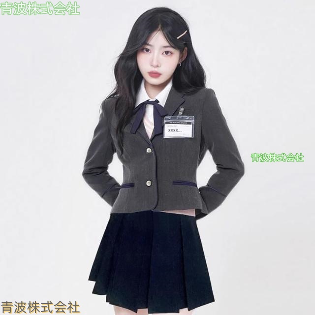高校生 女子高校生 女子高校生 学生服 フォーマル 制服 スクール制服 制服 スーツ セット 6点セット 長袖 女の子 制服 上下セット バッジ スカートスーツ 韓国 ブレザー 業式 リボン セットアップ シャツ 送料無料