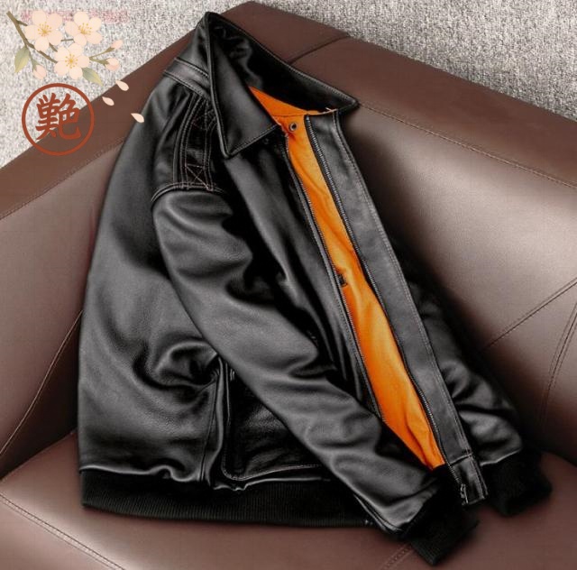 フライトジャケット カウハイド 超人気☆品質保証☆-2復刻 レザー シングル 革ジャン オートバイ ライダース