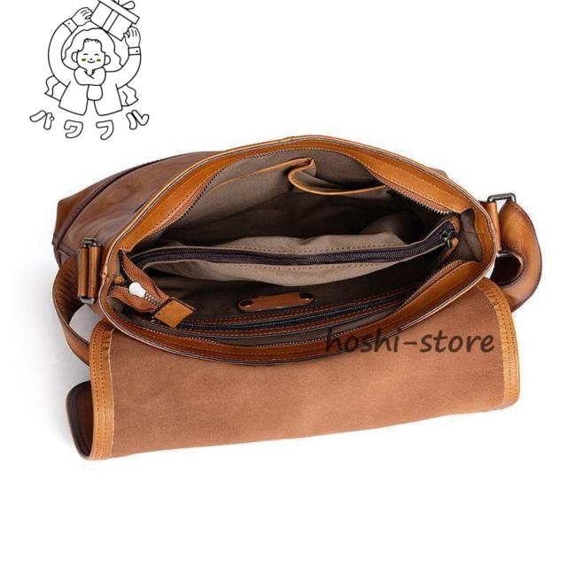 注目ランキング上位 毎日使える便利品 メッセンジャーバック 斜めがけ レザー 大容量 今だけ ショルダーバッグ 通勤 -0046 肩掛け おしゃれ メンズバッグ ビジネスバッグ 3色 話題商品 職人手作りヌメ革 SNS話題 送料無料実施中