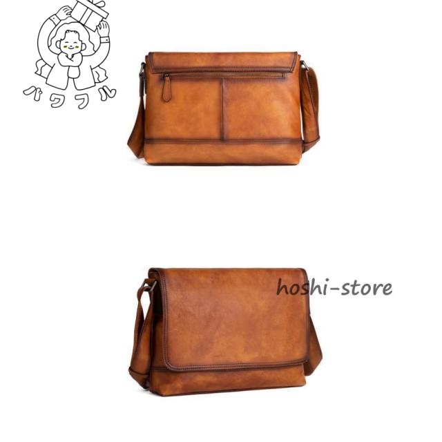 注目ランキング上位 毎日使える便利品 メッセンジャーバック 斜めがけ レザー 大容量 今だけ ショルダーバッグ 通勤 -0046 肩掛け おしゃれ メンズバッグ ビジネスバッグ 3色 話題商品 職人手作りヌメ革 SNS話題 送料無料実施中