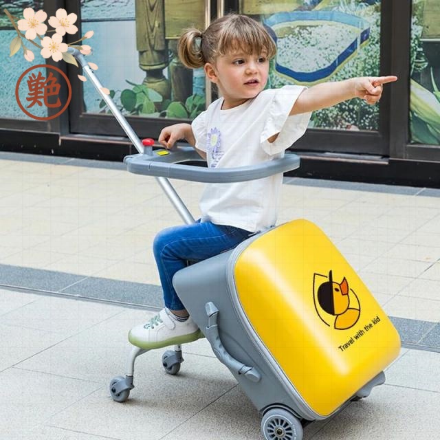 座れる キャリーケース 乗れるキャリーケース 乗れるスーツケース 軽量 20インチ 多機能 拡張 キッズスーツケース キッズキャ 機内持ち込み スーツケース 子供用 ロック キッズキャリーケース