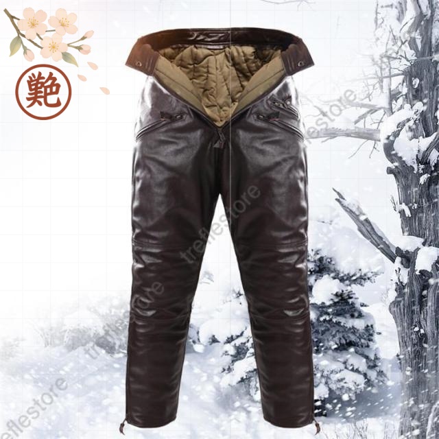 スキニー スリム 春秋冬 厚手 ロングパンツ ライダース モーターパンツ