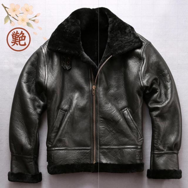 -3 ライダースジャケット 本革ジャケット -3 革ジャン ー3フライトジャケット 本皮 ボア メンズ 本革 ビックサイズ 防寒 アウター バイカージャケット フライトジャケット メンズ 本物 皮ジャン 羊毛 ムートンジャケット