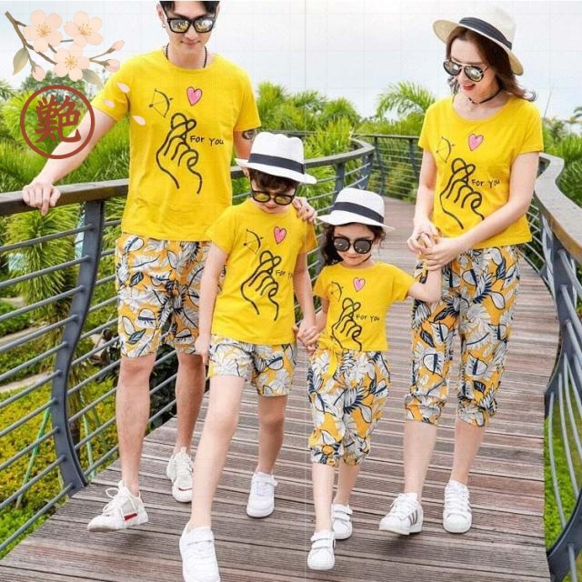 綿 韓国風 半袖 上下セット 子供服 こども服 家族服 プレゼント ペアルック 春 Ｔシャツ お誕生日 夏 夏 親子お揃い 親子服 カップル 家族 親子ペア