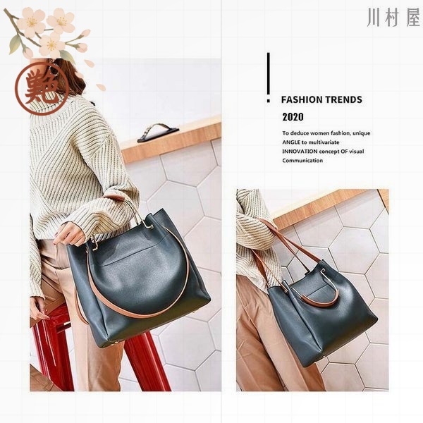 キャンパスバッグ きれいめ 韓国風 2 大きめ 鞄 レディースバッグ トートバッグ  手提げバッグ オシャレ 通勤バッグ 5色 革 韓国風 ショルダーバッグ