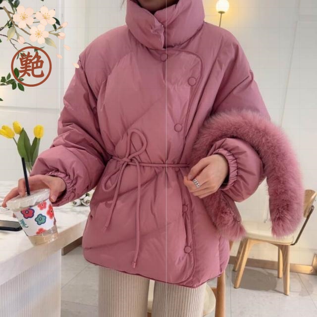 スタンドカラー レディース ハイネック ダウンジャケット カジュアル あたっか マフラー付き アウター 通勤 防寒 軽量 大人可愛い ダウンジャケット 秋冬 ショート丈 ファー付き 通学