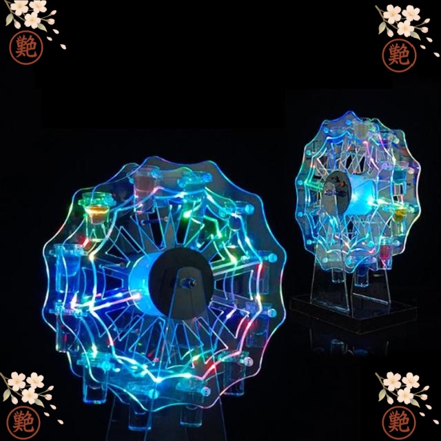 LED酒ボトルの表示棚 LED酒グラス棚 グラス付き テキーラ 観覧車 ルーレット付 タワー型 カクテルグラスホルダー 酒カップホルダー ワインラック ショットガラス クラブ カラオケ 居酒屋 忘年会 飲み会 卓上自立型 USB充電 コードレス 雰囲気作り
