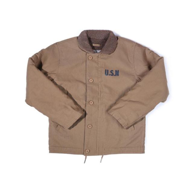 JACKET N-1デッキジャケット 米軍タイプ 全3色 ボア 裏ボア カシミヤ YKKファスナー アメカジ バイカー ミリタリー MILITARY TAN NAVY OLIVE ミリタリージャケット メンズ アウター 大きいサイズ おしゃれ 厚手 秋冬 n1 米軍 バイク 冬_2