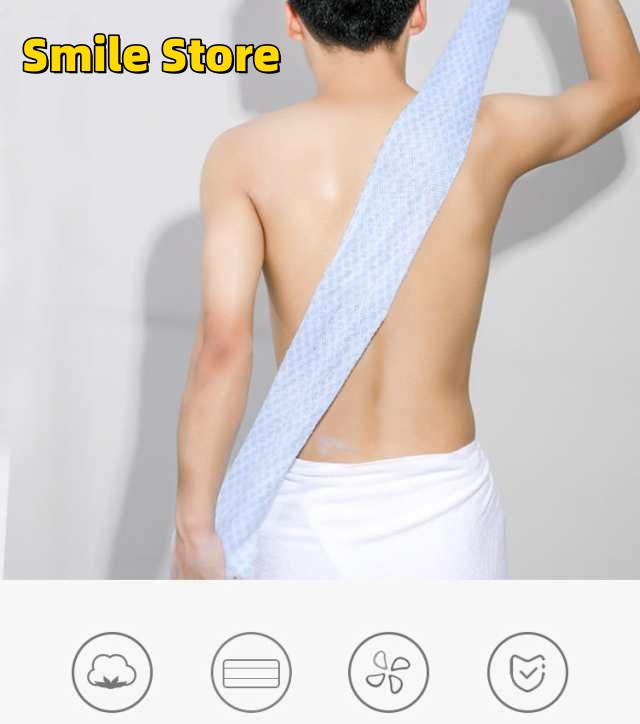 【SmileStore】柔らかい 垢擦り 背中洗い 浴用 アカスリ ボディタオル 浴用タオル 大判 お風呂 あかすりタオル バス ふつう 抗菌 温泉 泡立ち 薄手 パフ・スポンジ