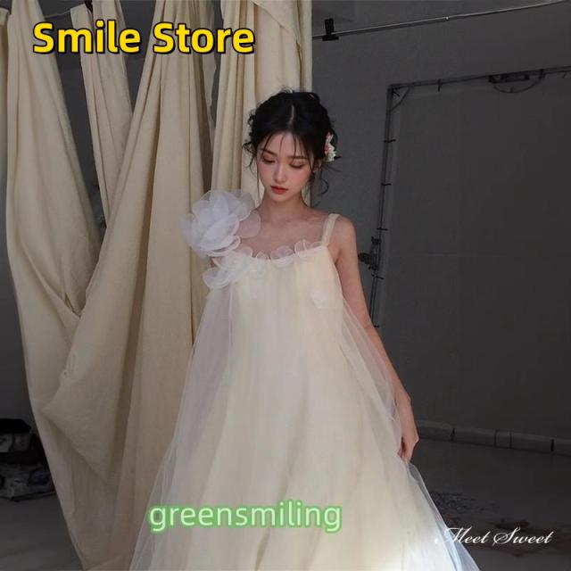 【SmileStore】ロングドレス 二次会 ブライダル スレンダーライン 結婚式 Aラインドレス 前撮り ウエディングドレス 花嫁 「爆買」ウェディングドレス ノースリーブ チュール トップス