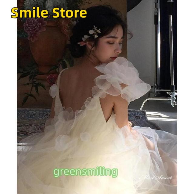 【SmileStore】ロングドレス 二次会 ブライダル スレンダーライン 結婚式 Aラインドレス 前撮り ウエディングドレス 花嫁 「爆買」ウェディングドレス ノースリーブ チュール トップス