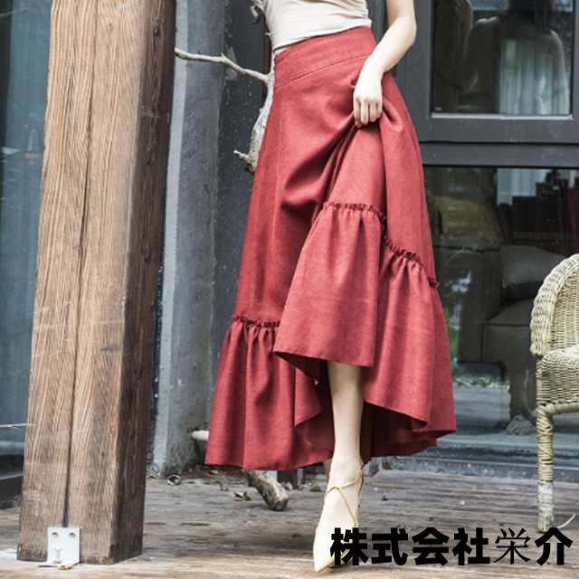 【eisushop】コーデュロイ マキシ丈 フレアシルエット ロング 送料無料 s 送料無料 在庫限り 人気 プリーツスカート