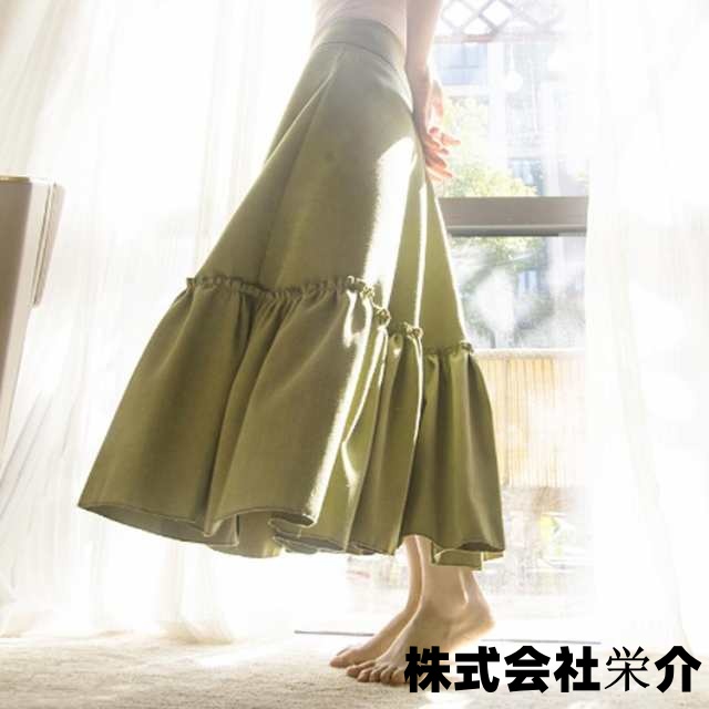 【eisushop】コーデュロイ マキシ丈 フレアシルエット ロング 送料無料 s 送料無料 在庫限り 人気 プリーツスカート