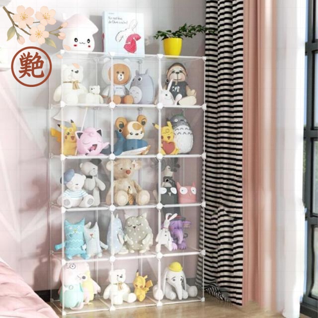 ぬいぐるみマンション 模型展示 クローゼット クリア 防ほこり 収納棚 ぬいぐるみ収納 見せる収納 子供部屋 収納ボックス 推し活 5段 フィギュア コレクションケース
