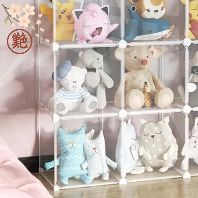ぬいぐるみマンション 模型展示 クローゼット クリア 防ほこり 収納棚 ぬいぐるみ収納 見せる収納 子供部屋 収納ボックス 推し活 5段 フィギュア コレクションケース_1