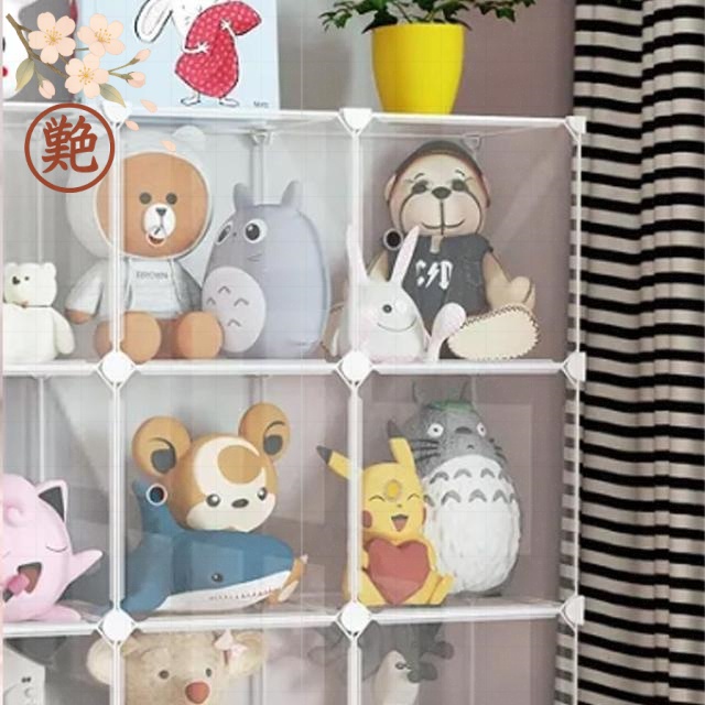 ぬいぐるみマンション 模型展示 クローゼット クリア 防ほこり 収納棚 ぬいぐるみ収納 見せる収納 子供部屋 収納ボックス 推し活 5段 フィギュア コレクションケース_3
