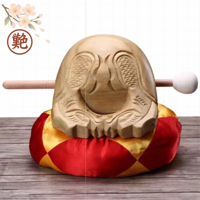 木魚 5寸 お彼岸 木魚の座布団 3.6寸 3.6寸?6寸 座布団セット 4寸 ふとん お得な木魚?布団?撥の三点セット 桂蘭製 仏具 撥 お盆用品
