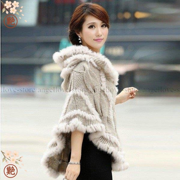 卒業式 服 母 40代 ニット＆ラビット ファー ケープ ショール レディース フェイクファーポンチョ マントコート パーティ /披露宴 /結婚式 /二次会  普段着