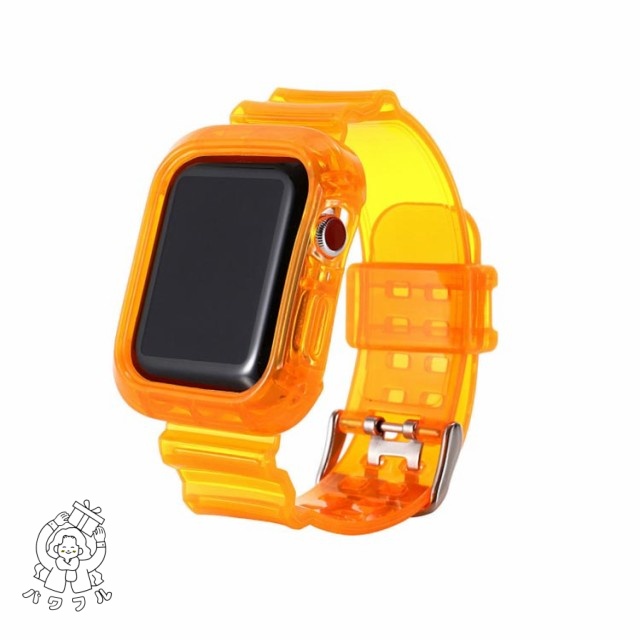 【パワフル】Apple Watch ベルト バンド クリア バンド クリアベルト アップルウォッチ バンド ベルト 透明ベルト 透明バンド 一体型 クリアケース 透明ケース送料無料 パソコン本体のみ