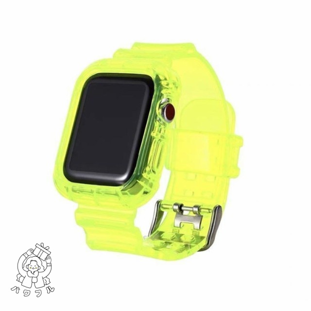 【パワフル】Apple Watch ベルト バンド クリア バンド クリアベルト アップルウォッチ バンド ベルト 透明ベルト 透明バンド 一体型 クリアケース 透明ケース送料無料 パソコン本体のみ