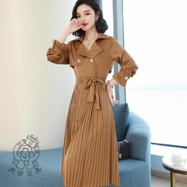 生活快適特集 ギフトにも最適 新作 今だけ エレガント 重ね着風 フェミニン 通勤 OL ドッキングワンピース 【パワフル】ドレス レディース 話題商品 ロングワンピース おしゃれ SNS話題 フレアワンピース プリーツワンピース 即納対応中