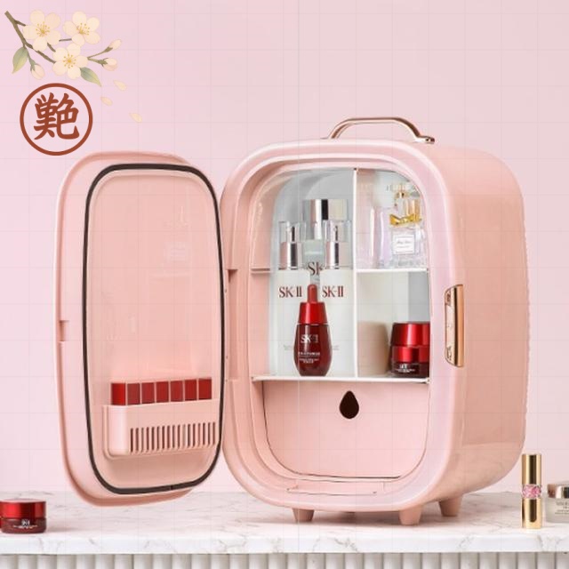ホワイト ピンク 保冷庫 家用 冷蔵庫 ミニ 美容家電 ミニ冷蔵庫 静音 冷蔵庫 車用 化粧品専用冷蔵庫 コスメセラー 持ち運び便利 冷却 白 小型 ケース コンパクト 保冷保温 おしゃれ 可愛い 収納 コスメクーラー 車載用 低騒音 化粧品