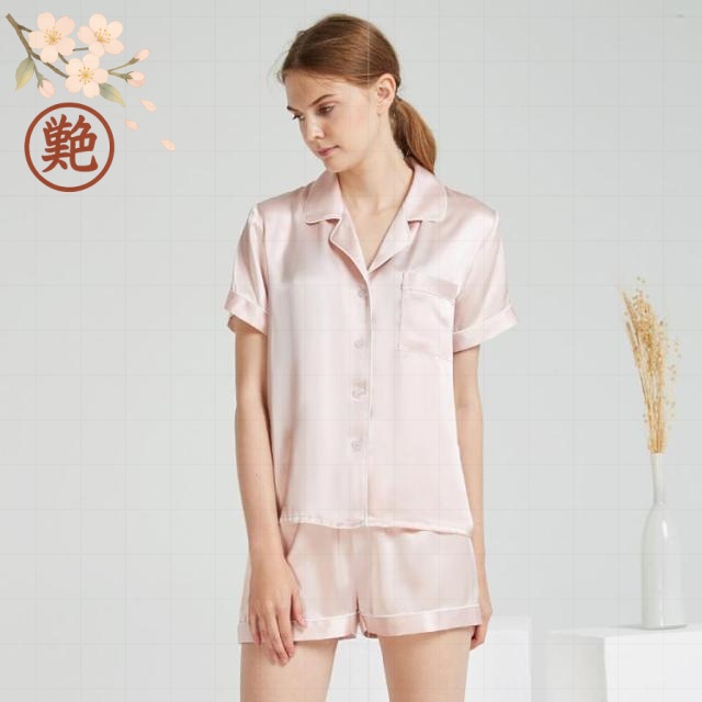 前開き 半袖 ルームウェア 高級 シルク100% 部屋着 ナイトウェア 寝間着 ギフト プレゼント ショートパンツ セットアップ 19匁 潤い 敏感肌 夏用 可愛い シルク パジャマ 春夏 絹100% レディース 美肌 シルク シルクパジャマ 保温 寝巻き おしゃれ 上下セット