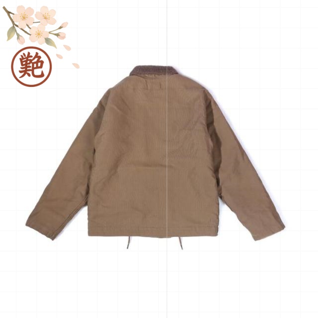 大きいサイズ おしゃれ 裏ボア カシミヤ 厚手 1 -1デッキジャケット ファスナー バイカー 全3色 ミリタリー ボア  米軍  バイク メンズ 秋冬 アメカジ ミリタリージャケット アウター 米軍タイプ