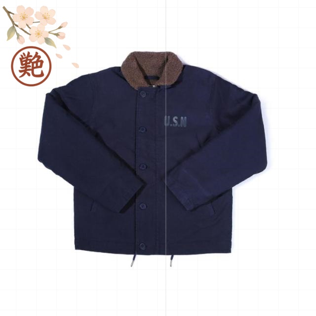 大きいサイズ おしゃれ 裏ボア カシミヤ 厚手 1 -1デッキジャケット ファスナー バイカー 全3色 ミリタリー ボア  米軍  バイク メンズ 秋冬 アメカジ ミリタリージャケット アウター 米軍タイプ