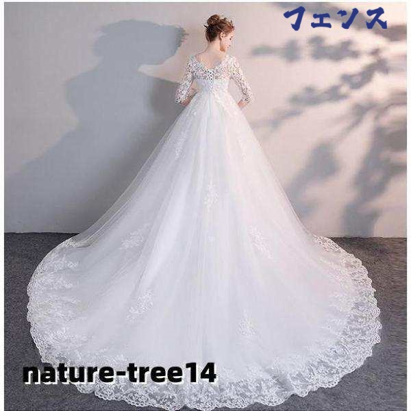 家中時間充実化 店長太鼓判 ウェディングドレスハイウエスト妊娠してる人もOK大きいサイズ妊婦マタニティ着痩せ結婚式 今だけ ランキング常連 編み上げタイプレースロングドレストレーンドレスウエディ 人気急上昇 数量限定入荷