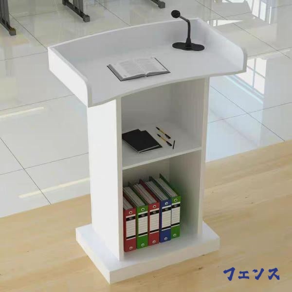 売れ筋アイテム 多機能デザイン 講演台演説台スピーチテーブル表彰台デスクシンプルモダンウェルカムショッピングガイドレセプションオフィス家具立ちいえば書見台 (Color:WhiteSize 今だけ 軽量仕様 ランキング常連 お買い得プライス