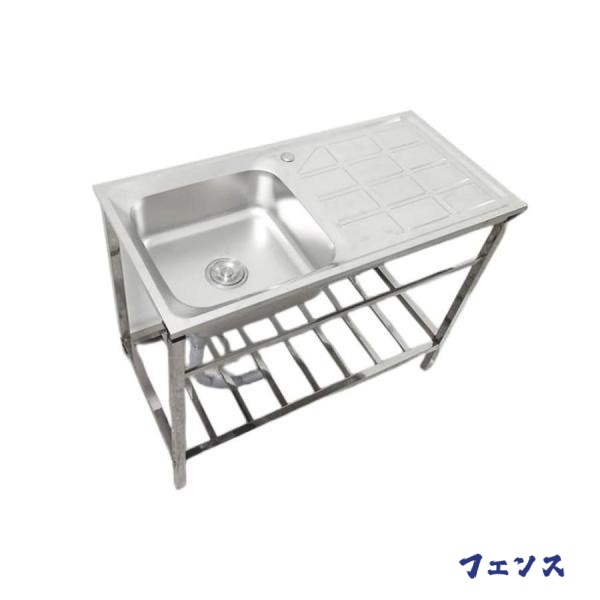 注目ランキング上位 品質安心 ステンレス流し台 話題商品 作業台付き キッチン 屋外バーベキュー設備に使用 ガーデンシンク 流し台 台所 庭 収納 レビュー高評価 屋外 ファニチャー バルコニー 簡易式 送料無料 外部用シンク 送料無料実施中
