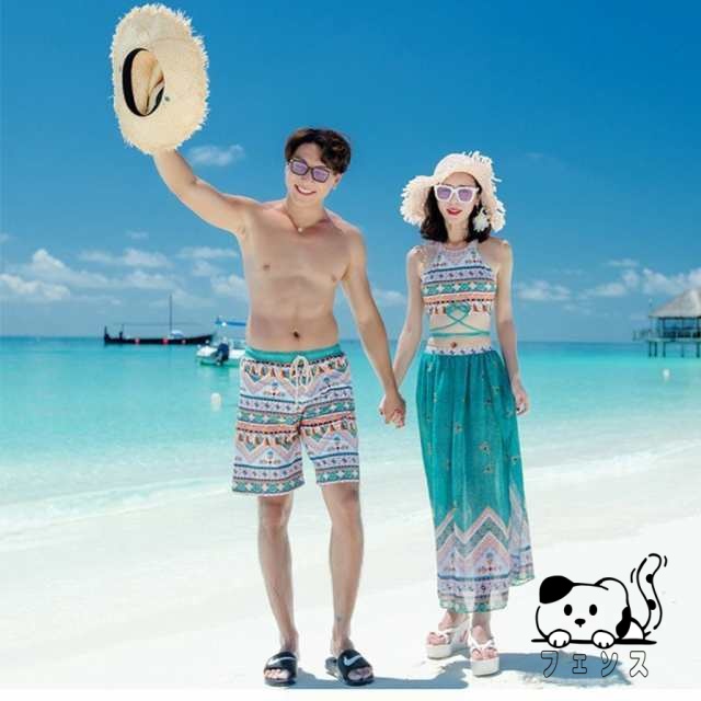 売れ筋アイテム 品質安心 レディース ビキニ 売上急増中 男女単品売り ペアビーチ 3点セット ペア水着 メンズ ミズギ お揃え サーフパンツ ご夫婦 スイムウエア カップル 話題商品 在庫わずか ペアルック 上下セット 水着 お買い得プライス