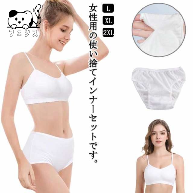 ブラジャー ショーツ トラベル 5セット ブラジャー ブラショーツセット レディース 下着 病院 旅行 アウトドア 防災グッズ インナー 入院 介護 出張 非常時 海外旅行 衛生的