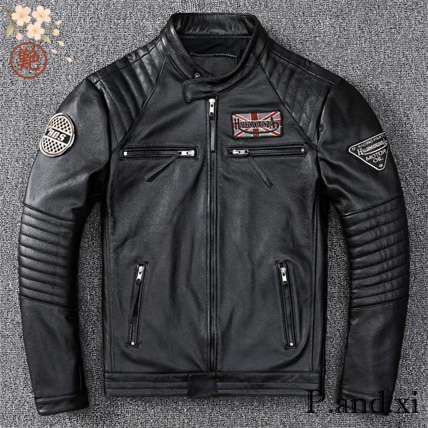 メンズ リューグーレザーズ 本革 ハイネック ライダースジャケット 革ジャン 本皮ジャンパー 皮ジャン レザージャケット バイカージャケット シングル