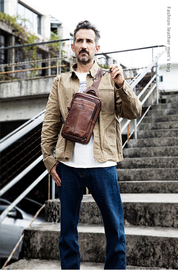 大容量 メンズバッグ 上質牛革 ボディバッグ ショルダーバッグ 多機能 小物入れ アウトドア 自転車 出勤  ボディバッグ ショルダーバッグ メンズ 本革 大容量 斜めがけ 牛革