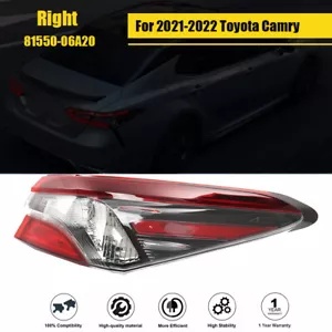 外側右助手席側テールライトランプハロゲン 2021-2022 トヨタ カムリ用 Outer Right Passenger Side Tail light Lamp Halogen For 2021-2022 Toyota Camry