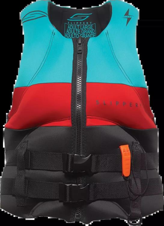 はなXS SLIPPERY サージ ネオ ベスト ブラック/アクア XS サージ ネオ ベスト