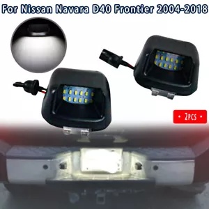 LED ナンバープレートライト 日産 ナバラ D40 フロンティア 2004-2018 スズキ CL用 LED License Plate Light for Nissan Navara D40 Frontier 2004-2018 for Suzuki CL
