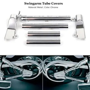 オートバイクロームスイングアームチューブカバーセットハーレーFLSTF