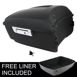 マットブラックキングパックトランク ハーレーツーリングツアーパックロードグライド14-24用 Matte Black King Pack Trunk Fit For Harley Touring Tour Pak Road Glide 14-24