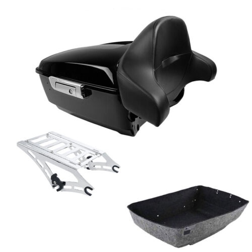 TCMT 5.5インチ Razor ツアーパック トランク バックレスト パッド マウンティングラック ハーレーツアーパック ツーリングモデル ロードキング ストリ並行輸入 5.5インチ レイザー トランク クローム マウント ラック ハーレー