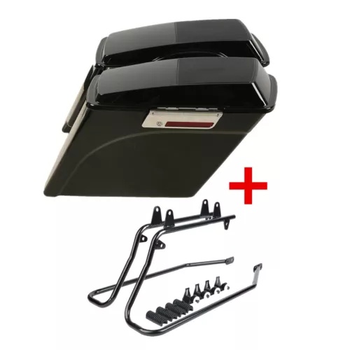 5インチ ストレッチハードサドルバッグ スピーカー蓋ブラケット