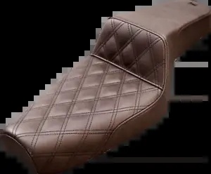 Saddlemen ブラウン ステップアップ フロント格子シート 1979-2003 ハーレー スポーツスターに適合 Saddlemen Brown Step Up Front Lattice Seat fits 1979-2003 Harley Sportster