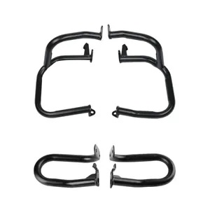 フロント&リアエンジンガードクラッシュバーホンダゴールドウィングGL1800 01-17ブラックに適合 Front & Rear Engine Guards Crash Bars Fit For Honda Goldwing GL1800 01-17 Black