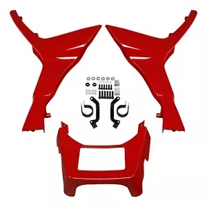 フェアリング拡張チンスポイラーハーレーロードグライド FLTRX 17-23 ビリヤードレッドに適合 Fairing Extended Chin Spoiler Fit For Harley Road Glide FLTRX 17-23 Billiard Red