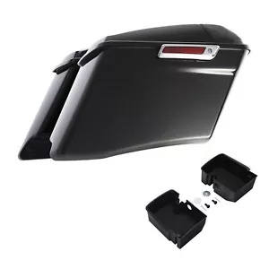 4インチ ストレッチハードサドルバッグトレイオーガナイザー ハーレーツーリングFLHT 14-24に適合 4" Stretched Hard SaddleBags Tray Organizers Fit For Harley Touring FLHT 14-24